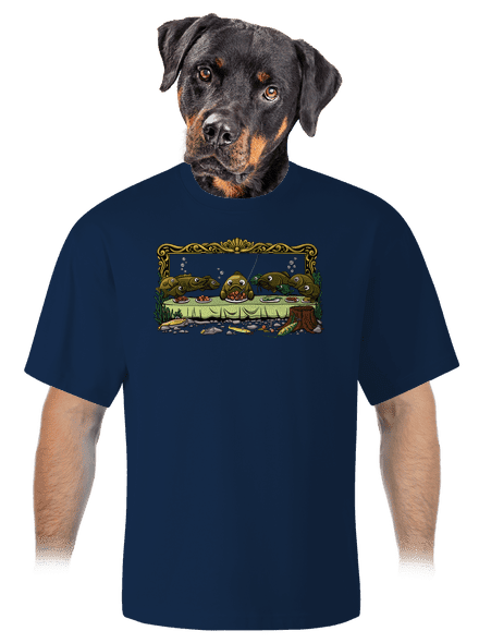 Poslední večeře  unisex tričko oversized Midnight Blue