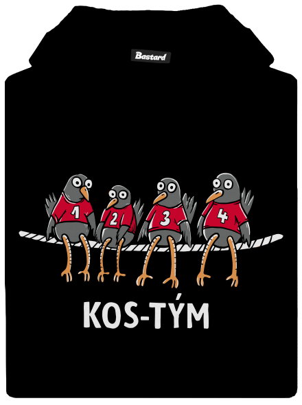 Kos-tým dětská mikina klokanka Black