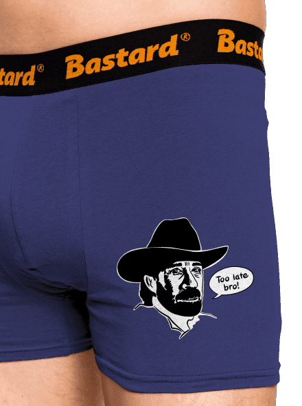 Too late bro boxerky Blue Navy