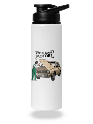 Kde je motor? lahev na vodu White