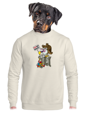 unisex mikina bez kapuce