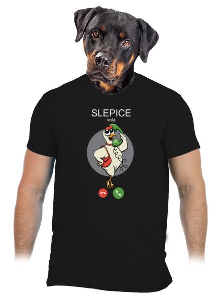 Slepice volá pánské tričko Black