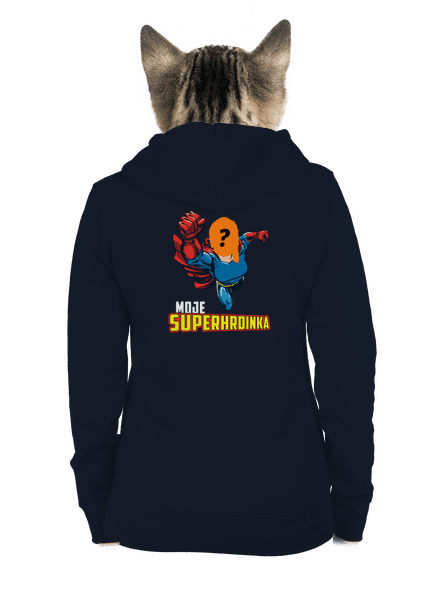 Moje superhrdinka dámská mikina na zip Navy Mal