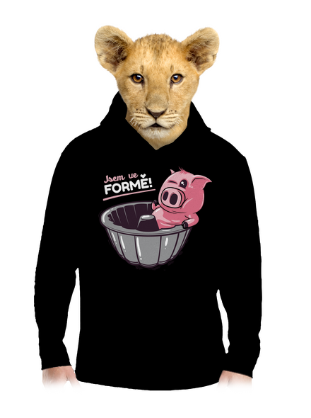 Ve formě dětská mikina klokanka Black