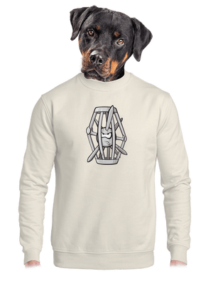 unisex mikina bez kapuce