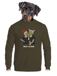 unisex mikina bez kapuce