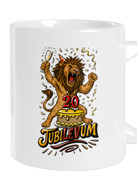 Jubilevum velký hrnek White
