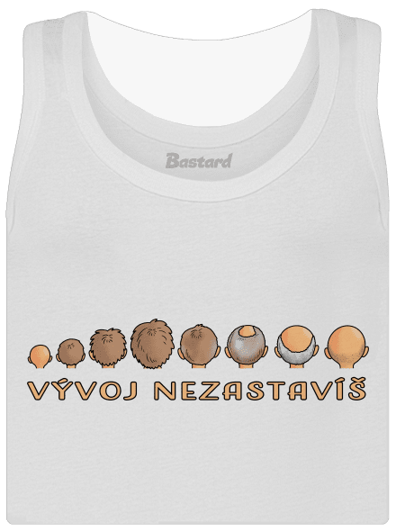 Vývoj nezastavíš dámské tílko klasické White