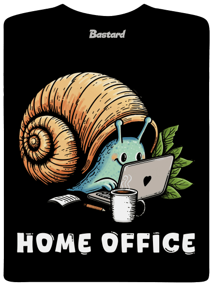 Šnekův home office dětské tričko Black