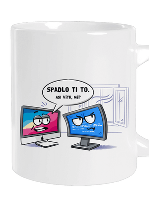 Mac vs. Windows velký hrnek White