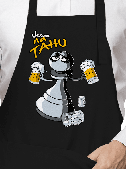 Na tahu zástěra Black