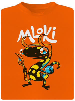 mLoki dětské sportovní tričko Neon Orange