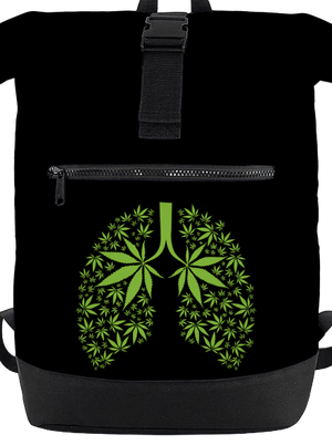 Ganja plíce batoh Black