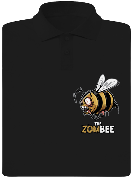 ZomBee - žlutá pánská polokošile Black