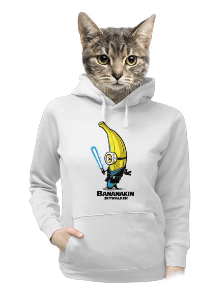 Bananakin Skywalker dámská mikina klokanka White