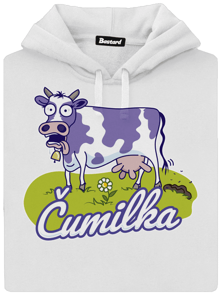 Čumilka dámská mikina klokanka White