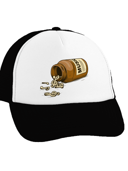 Music Pills kšiltovka truckerka Black cap