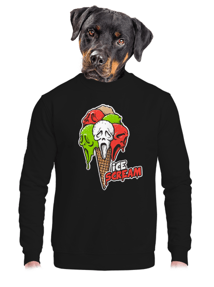 Ice Scream unisex mikina bez kapuce Black