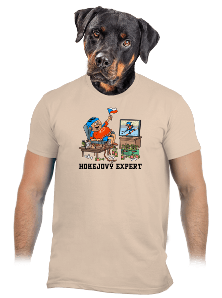 Hokejový expert pánské tričko Sand