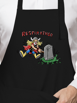 Respirathor zástěra Black