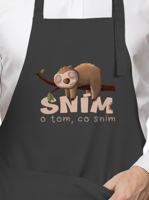 Sním o tom, co sním zástěra Dark Grey