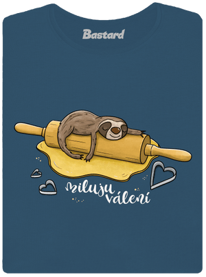 Miluju válení dámské tričko premium Petrol Blue