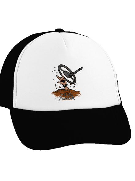 Metal detector kšiltovka truckerka Black cap