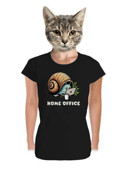 Šnekův home office dámské tričko premium Black