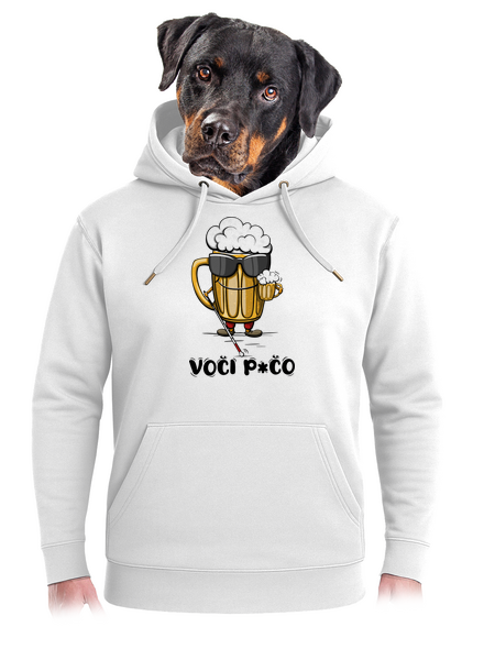 Voči p*čo unisex mikina premium Snowwhite