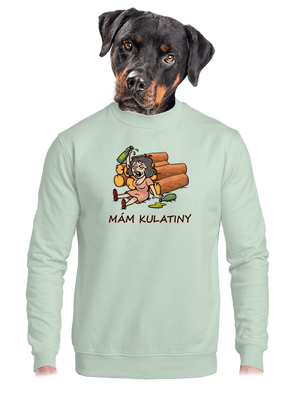 Mám kulatiny unisex mikina bez kapuce Blush Mint