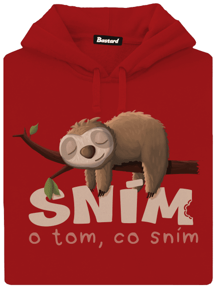 Sním o tom, co sním dámská mikina klokanka Red Mal