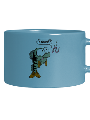 Co okouníš? hrnek makronka Blue Macaron