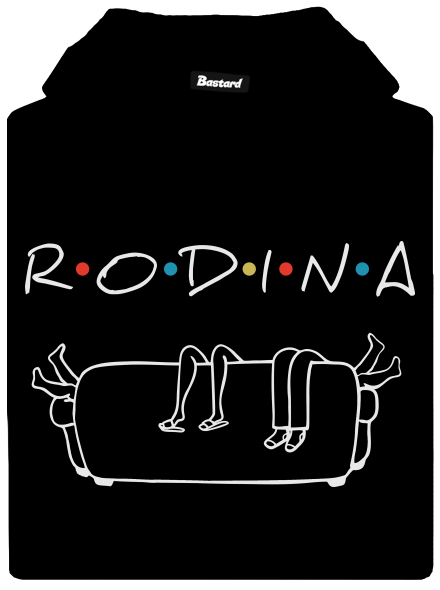 Rodina dámská mikina klokanka Black