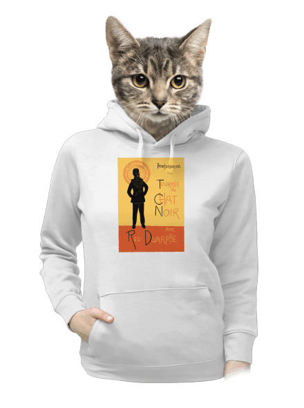 Le Chat Noir dámská mikina klokanka White