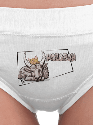 Kočičí horoskop: Kozoroh dámské kalhotky White