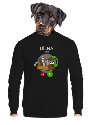 unisex mikina bez kapuce