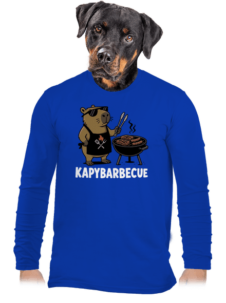Kapybarbecue pánské dlouhý rukáv Royal Blue