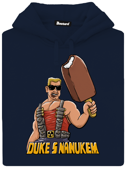 Duke s nanukem pánská mikina klokanka Navy