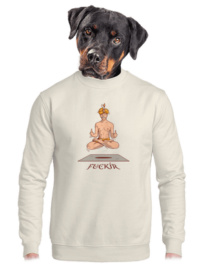 unisex mikina bez kapuce