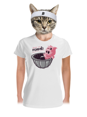 Ve formě dámské sportovní tričko White