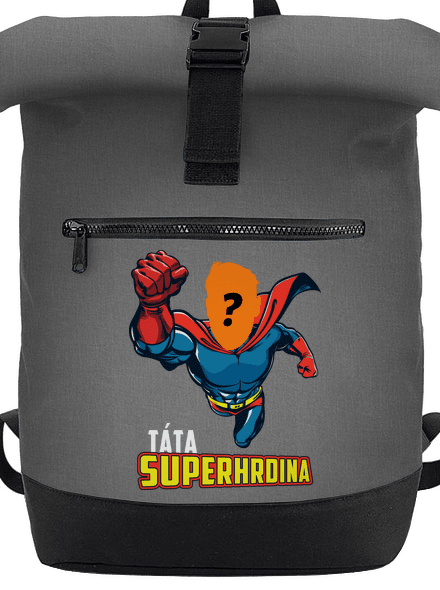 Táta superhrdina batoh Grey Marl