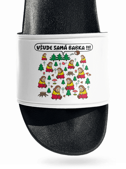 Všude samá babka pantofle White