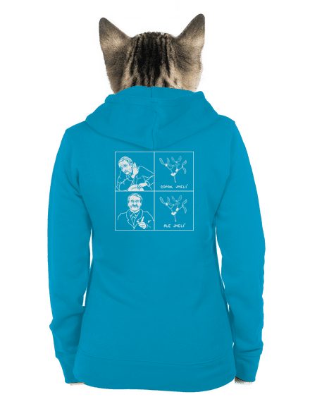 Cimrman: Copak jmelí dámská mikina na zip Blue Atol