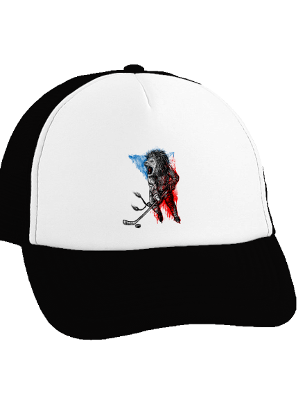 Hokejový lev kšiltovka truckerka Black cap