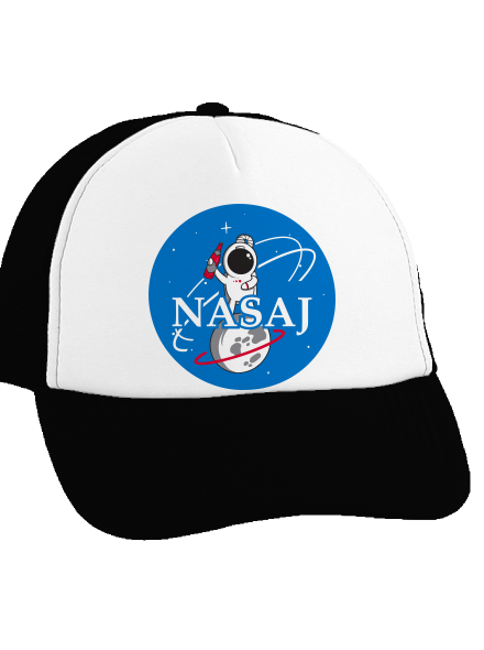 Nasaj kšiltovka truckerka Black cap