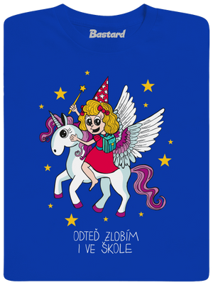 Holka ve škole dětské tričko Royal Blue