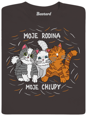 Moje rodina pánské dlouhý rukáv Bear Brown