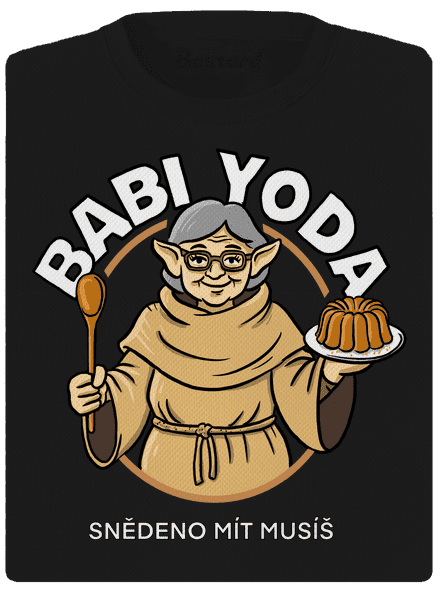 Babi Yoda dámské sportovní tričko Black