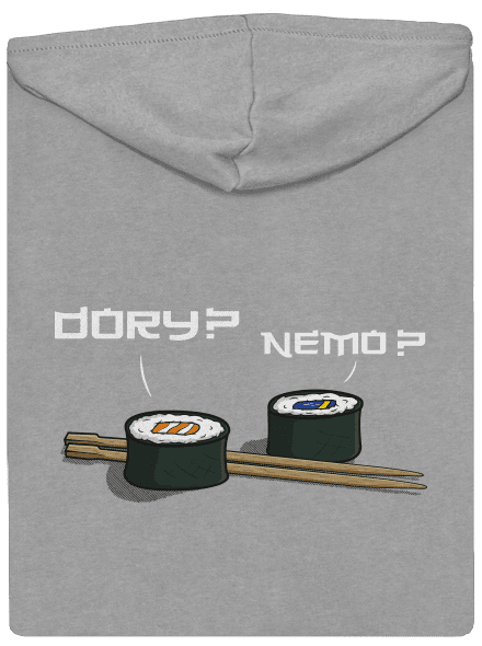Hledá se Nemo pánská mikina na zip Light Melange