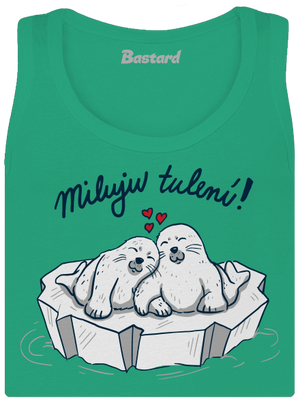 Miluju tulení dámské tílko klasické Mint Mal